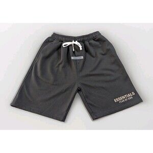 Essentials Fear of God Sweat Shorts Mens M Black Oversized Knit Lounge